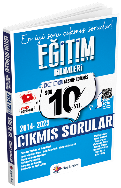 Dizgi Kitap 2024 KPSS Eğitim Bilimleri Çıkmış Sorular Son 10 Yıl Konu Konu Çözümlü Dizgi Kitap Yayınları
